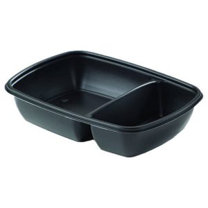 900ml Fastpac Recyclable 2 Compartment Tray | Microwavable Container ...